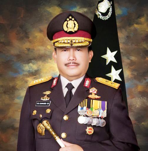 Ito Sumardi - Saat menjabat sebagai Kapolda Sumsel 2006-2008