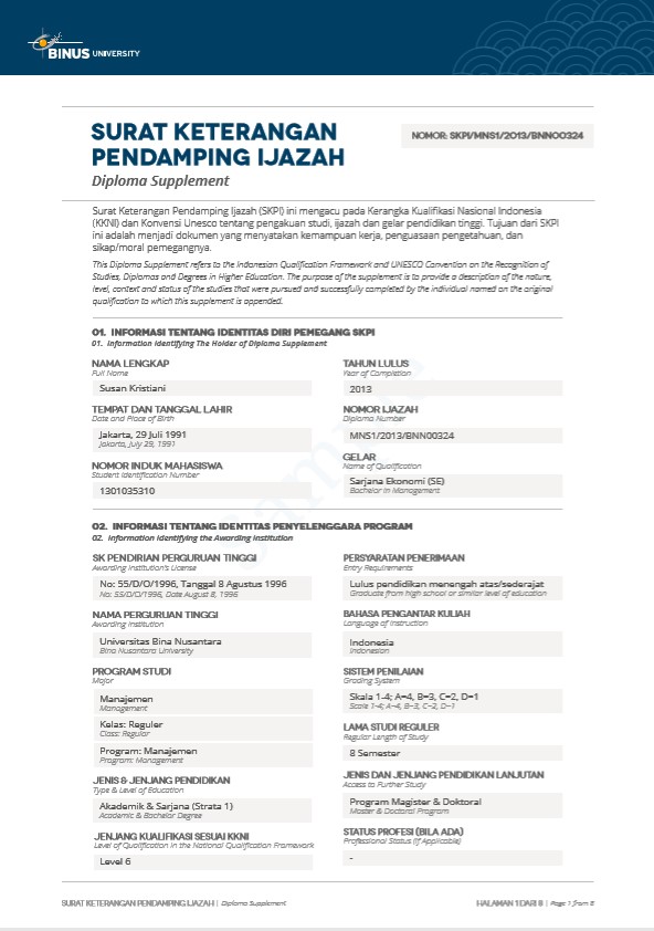 Surat Keterangan Pendamg Ijazah Skpi Lengkap Beserta Penjelasan Dasar Hukum Dan Contohnya Cepagram